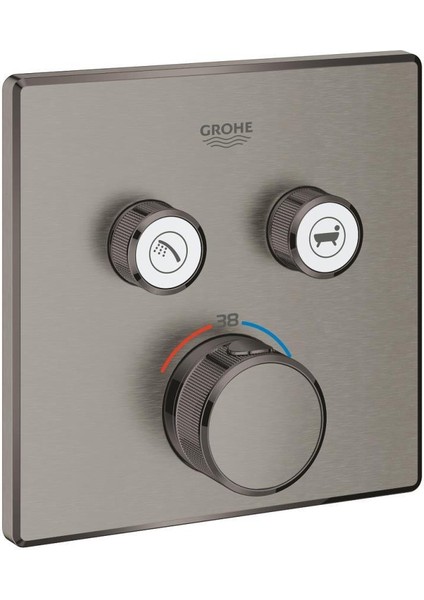 Smartcontrol Çift Valfli Akış Kontrollü, Ankastre Termostatik Duş Bataryası - 29124AL0