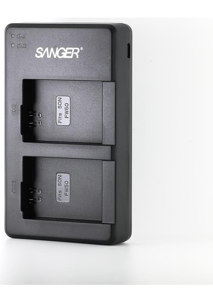 Sony A6000 A6100 A6300 A6400 A6500 Için Ikili USB Şarj Cihazı Sanger