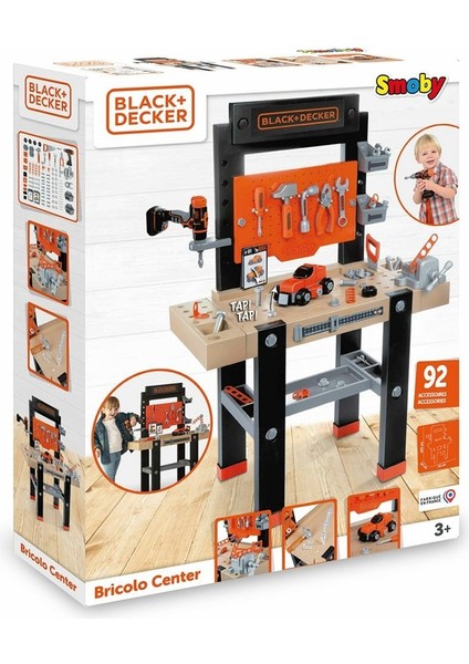 7600360727 Black & Decker Bricolo Center Workbench-Smoby