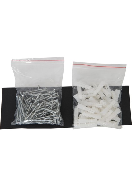 4X40 Sunta Vidası (100 Adet) 7mm Beyaz Plastik Dübel (50 Adet)-Vida ve Dübel