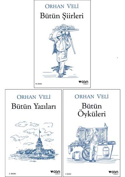 Bütün Şiirleri - Bütün Yazıları - Bütün Ökyüleri - 3 Kitap - Orhan Veli
