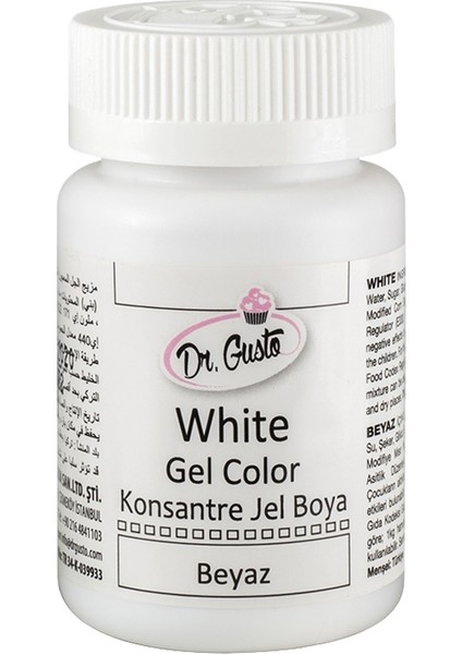 Beyaz Gıda Boyası Jel 100 gr