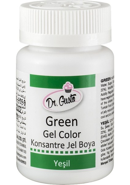 Yeşil Gıda Boyası Jel 100 gr
