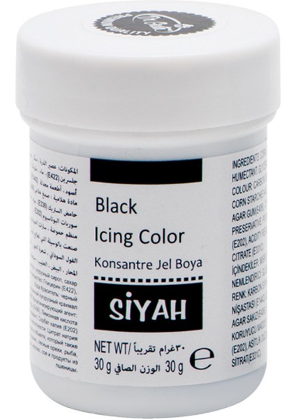 Konsantre Jel Gıda Boyası 30 gr - Siyah