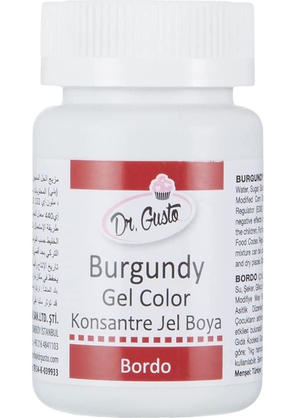 Bordo Gıda Boyası Jel 100 gr