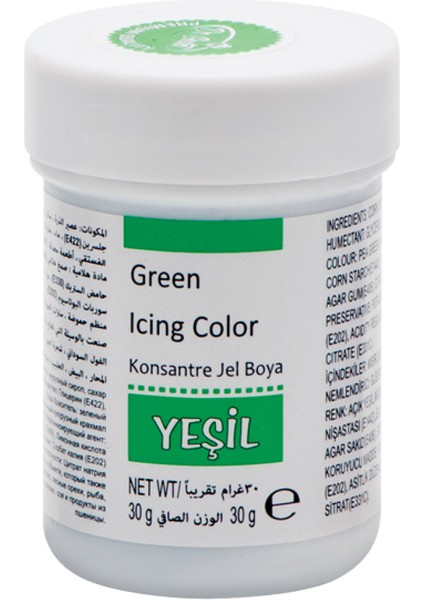 Konsantre Jel Gıda Boyası 30 gr - Yeşil