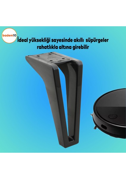 Penta Lüks Mobilya Kanepe Sehpa Tv Ünitesi Koltuk Ayağı 18 cm Siyah Baza Ayak fiyatları