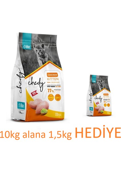 Kitten Tavuk- 10KG Alana 1,5kg Hediye