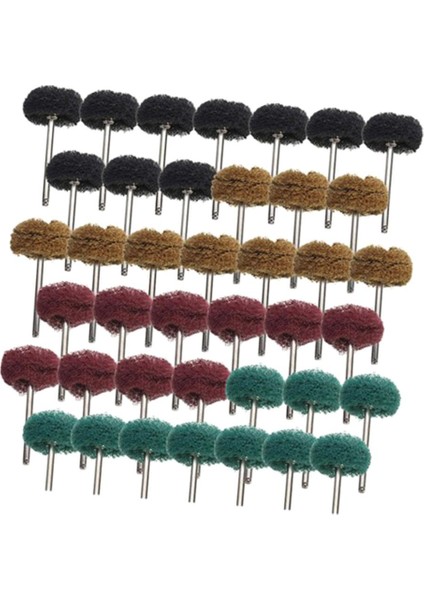 40 Adet Fırça Ovma Pedi Tekerleği Öğütme Parlatma Temizleme Aracı (Yurt Dışından) fiyatları