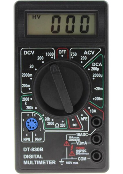 Dijital Multimetre DT-830B Taşınabilir Ohm Voltaj Test Cihazı Metre Multimetro Mini (Yurt Dışından)