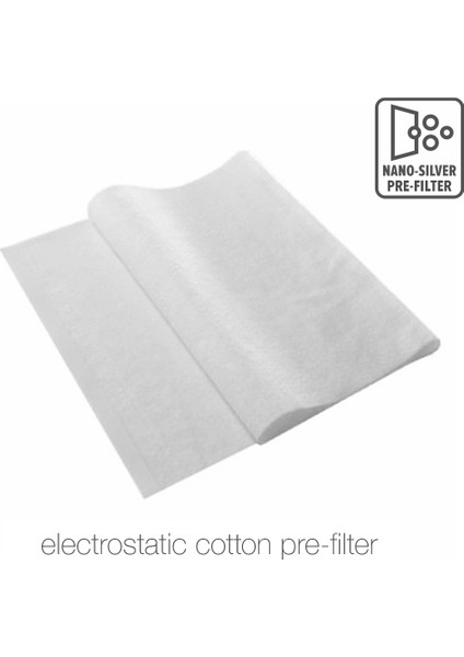 10 Adet Electrolux FA31-201GY Flow A3 Uyumlu Gümüş Iyonlu Elektrostatik Toz Tutucu Ön Filtre