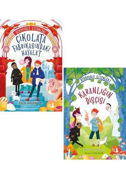 Dundoodle Gizemleri 2 Kitap Set / Çikolata Fabrikasındaki Hayalet + Karanlığın Dişçisi