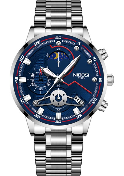 Kronograf Erkek Saatleri Suya Dayanıklı 2507 (Yurt Dışından)