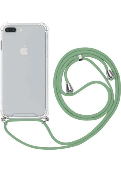Apple iPhone 6 Uyumlu Kılıf Silikon Ipli Boyundan Askılı Darbe Emici Antishock Kapak Tpu