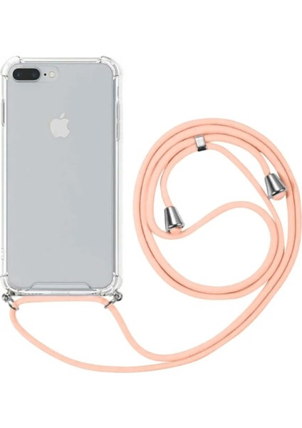 Apple iPhone 6 Uyumlu Kılıf Silikon Ipli Boyundan Askılı Darbe Emici Antishock Kapak Tpu