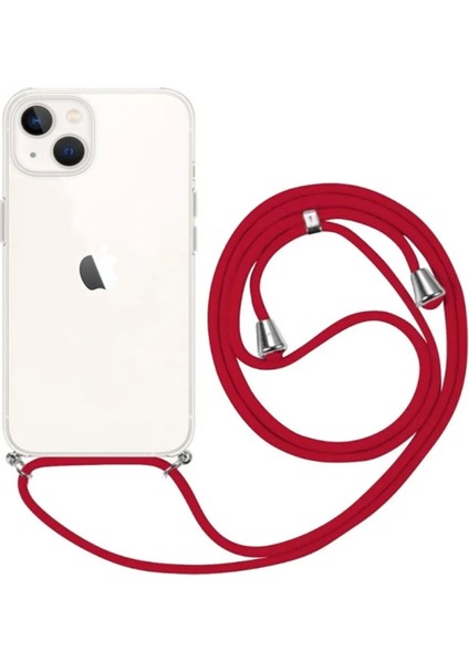Apple iPhone 14 Pro Max Uyumlu Kılıf Silikon Ipli Boyundan Askılı Darbe Emici Antishock Kapak Tpu