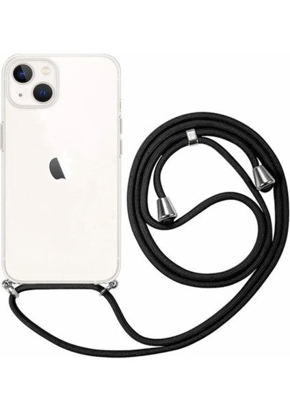 Apple iPhone 13 Pro Max Uyumlu Kılıf Silikon Ipli Boyundan Askılı Darbe Emici Antishock Kapak Tpu