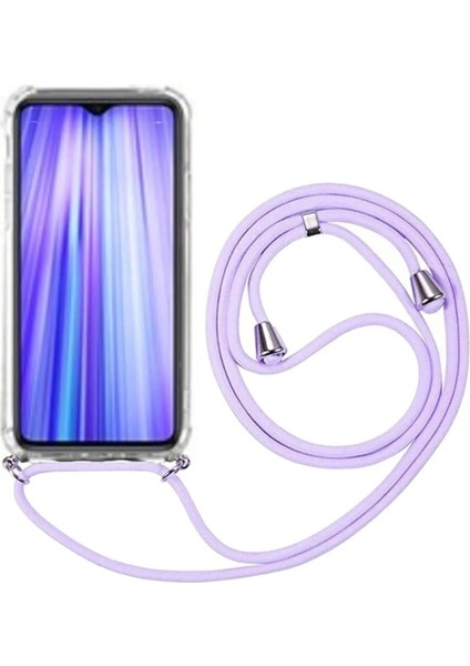 Xiaomi Redmi 6A Uyumlu Kılıf Silikon Ipli Boyundan Askılı Darbe Emici Antishock Kapak Tpu