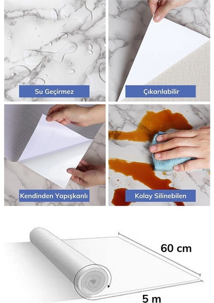 Mermer Desenli Folyo Kaplama fırsatları