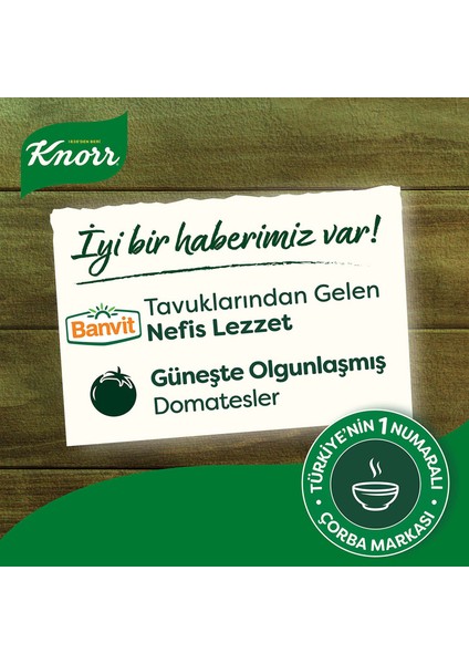 Hazır Çorba Şehriyeli Tavuklu Domates Çorbası 4 Kişilik 76 Gx6