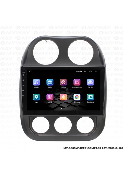 Jeep Patriot Android Multimedya Carplay Navigasyon Ekran - 8gb RAM+128 GB HDD - Myway modelleri