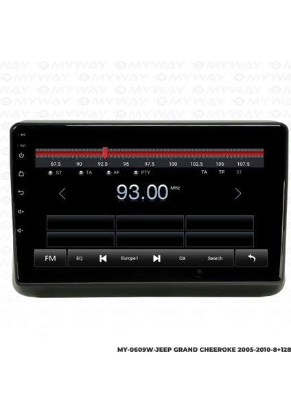 Jeep Grand Cherokee Android Multimedya Carplay Navigasyon Ekran - 8gb RAM+128 GB HDD - Myway