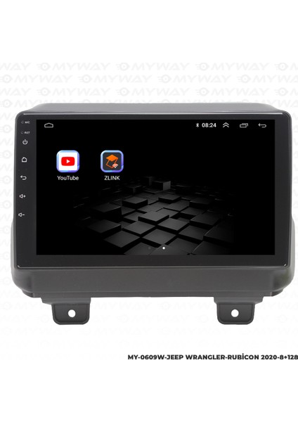 Jeep Rubicon Android Multimedya Carplay Navigasyon Ekran - 8gb RAM+128 GB HDD - Myway