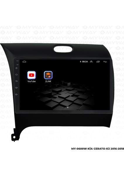 Kia K3 Android Multimedya Carplay Navigasyon Ekran - 8gb RAM+128 GB HDD - Myway modelleri