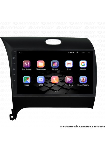 Kia K3 Android Multimedya Carplay Navigasyon Ekran - 8gb RAM+128 GB HDD - Myway indirimleri