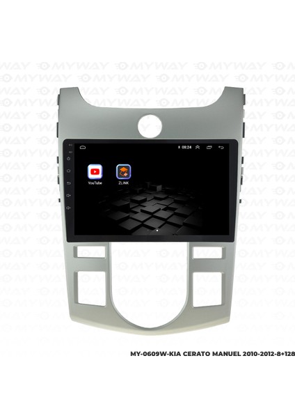 Kia Cerato Android Multimedya Carplay Navigasyon Ekran - 8gb RAM+128 GB HDD - Myway