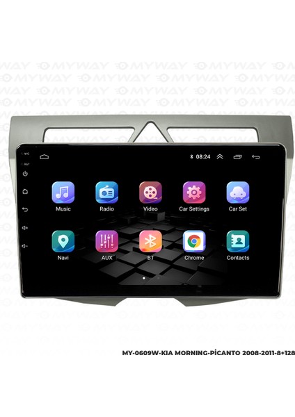 Kia Morning Android Multimedya Carplay Navigasyon Ekran - 8gb RAM+128 GB HDD - Myway fırsatları