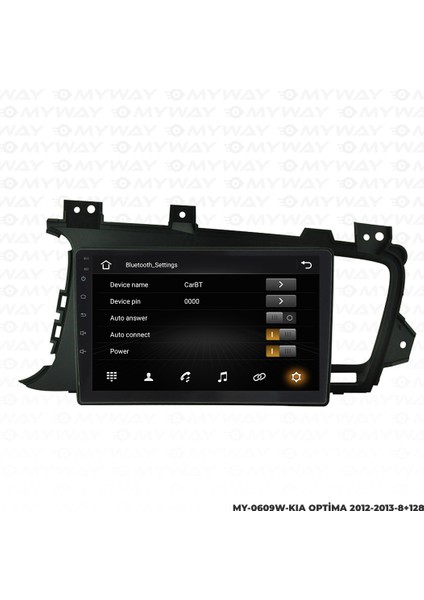 Kia Optima Android Multimedya Carplay Navigasyon Ekran - 8gb RAM+128 GB HDD - Myway modelleri
