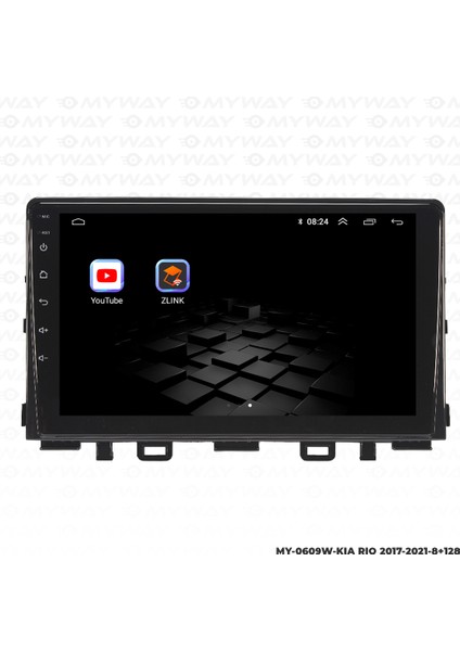 Kia Rio Android Multimedya Carplay Navigasyon Ekran - 8gb RAM+128 GB HDD - Myway indirimleri