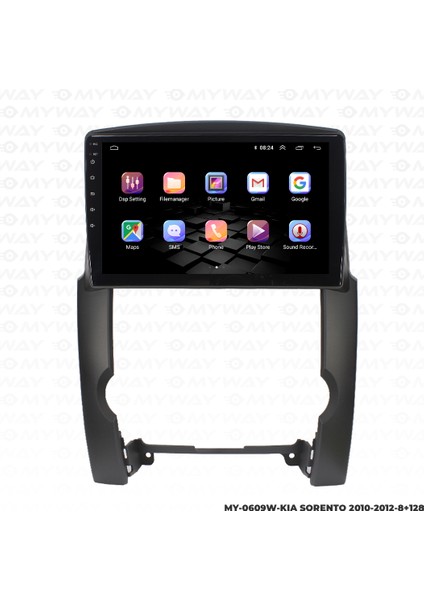 Kia Sorento Android Multimedya Carplay Navigasyon Ekran - 8gb RAM+128 GB HDD - Myway modelleri