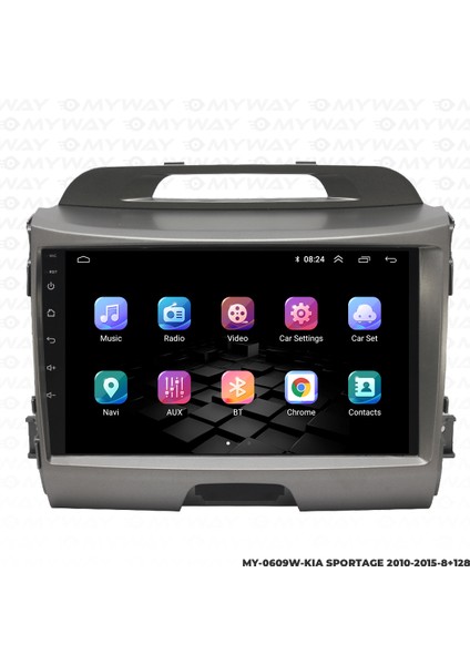 Kia Sportage Android Multimedya Carplay Navigasyon Ekran - 8gb RAM+128 GB HDD - Myway