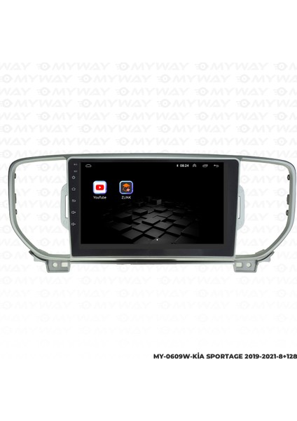 Kia Sportage Android Multimedya Carplay Navigasyon Ekran - 8gb RAM+128 GB HDD - Myway