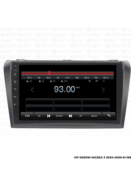 Mazda 3 Android Multimedya Carplay Navigasyon Ekran - 8gb RAM+128 GB HDD - Myway modelleri