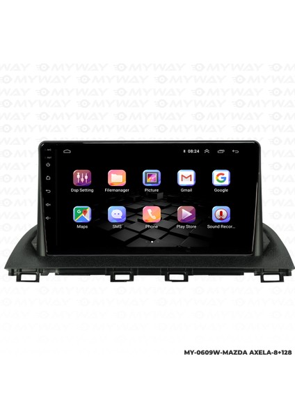 Mazda Axela Android Multimedya Carplay Navigasyon Ekran - 8gb RAM+128 GB HDD - Myway modelleri