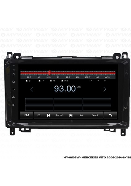 Vito Android Multimedya Carplay Navigasyon Ekran - 8gb RAM+128 GB HDD - Myway