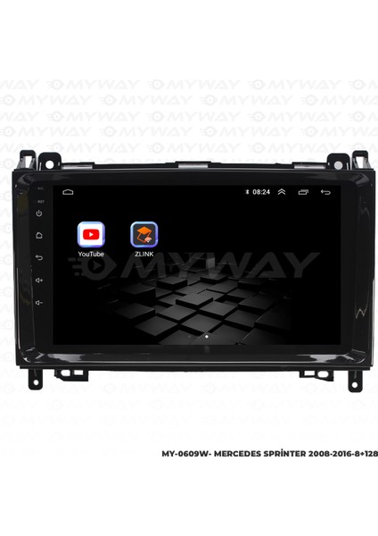 Sprinter Android Multimedya Carplay Navigasyon Ekran - 8gb RAM+128 GB HDD - Myway