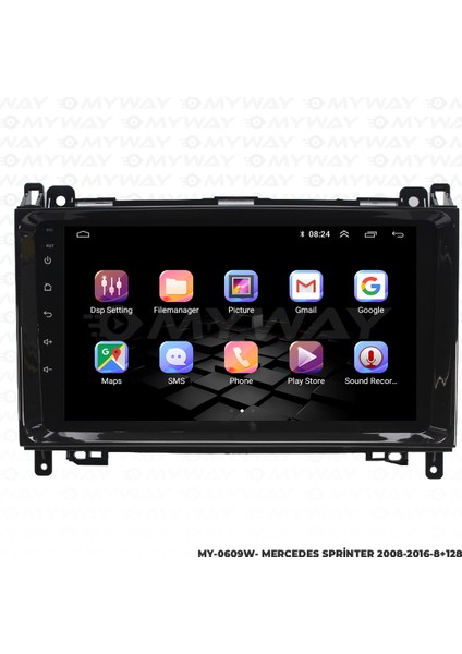 Sprinter Android Multimedya Carplay Navigasyon Ekran - 8gb RAM+128 GB HDD - Myway fiyatları