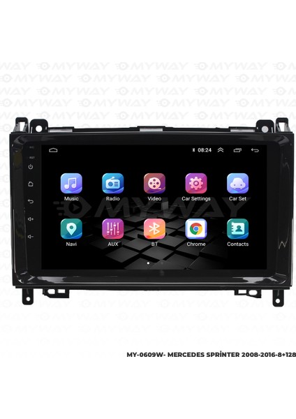 Sprinter Android Multimedya Carplay Navigasyon Ekran - 8gb RAM+128 GB HDD - Myway modelleri