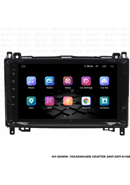 Vw Crafter Android Multimedya Carplay Navigasyon Ekran - 8gb RAM+128 GB HDD - Myway