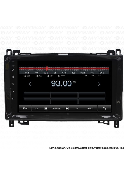 Vw Crafter Android Multimedya Carplay Navigasyon Ekran - 8gb RAM+128 GB HDD - Myway