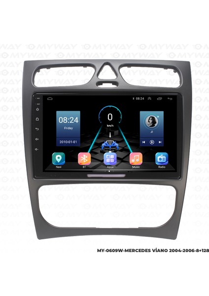 Mercedes Viano Android Multimedya Carplay Navigasyon Ekran - 8gb RAM+128 GB HDD - Myway indirimleri