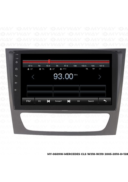 Mercedes Cls W218-W219 Android Multimedya Carplay Navigasyon Ekran - 8gb RAM+128 GB HDD - Myway