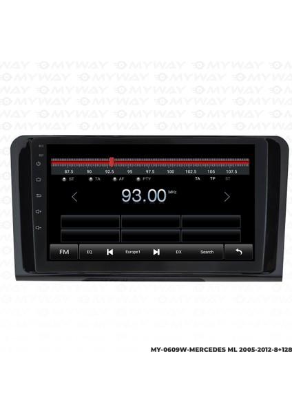 Mercedes ml Android Multimedya Carplay Navigasyon Ekran - 8gb RAM+128 GB HDD - Myway fırsatları