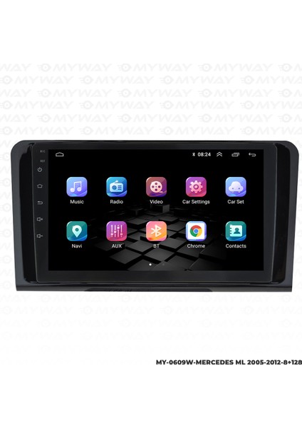Mercedes ml Android Multimedya Carplay Navigasyon Ekran - 8gb RAM+128 GB HDD - Myway indirimleri