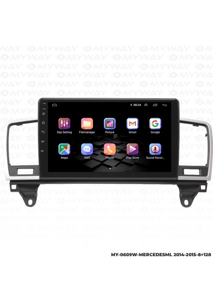 Mercedes ml Android Multimedya Carplay Navigasyon Ekran - 8gb RAM+128 GB HDD - Myway modelleri