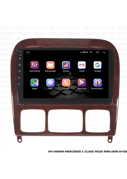 Mercedes S Class W220 Android Multimedya Carplay Navigasyon Ekran - 8gb RAM+128 GB HDD - Myway fırsatları